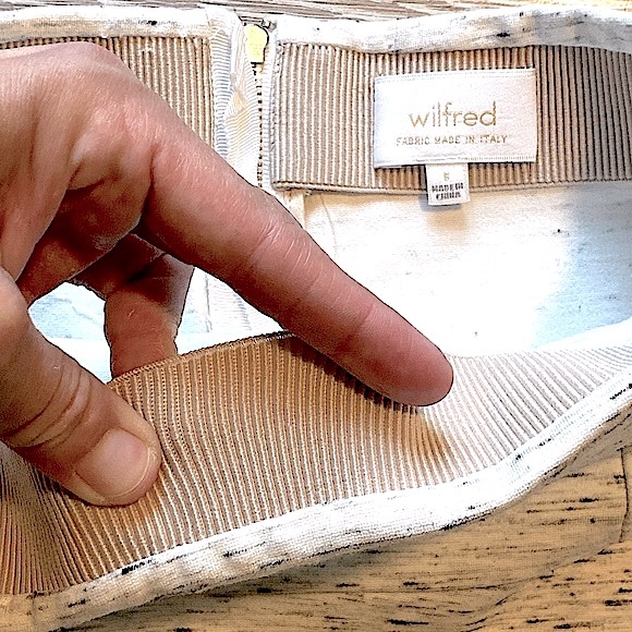 ARITZIA • WILFRED • Mini Skirt • Size 6 • Cream Speckled - Picture 11 of 16